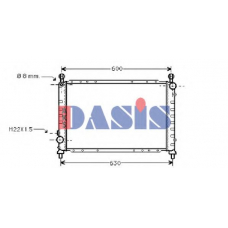 010009N AKS DASIS Радиатор, охлаждение двигателя