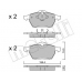 22-0279-0 METELLI Комплект тормозных колодок, дисковый тормоз