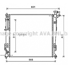 KAA2214 AVA Радиатор, охлаждение двигателя