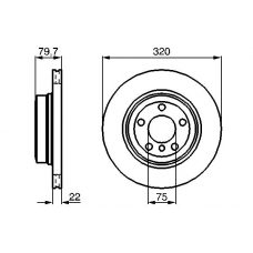 0 986 479 166 BOSCH Тормозной диск