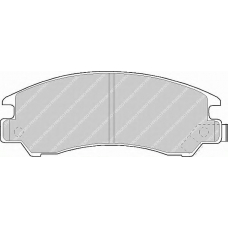FDB489 FERODO Комплект тормозных колодок, дисковый тормоз
