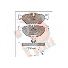 RB1087 R BRAKE Комплект тормозных колодок, дисковый тормоз