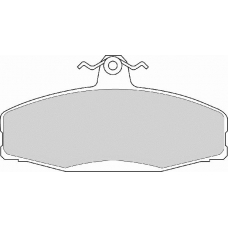 FD6386A NECTO Комплект тормозных колодок, дисковый тормоз