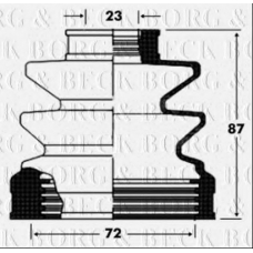 BCB2827 BORG & BECK Пыльник, приводной вал