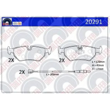 20291 GALFER Комплект тормозных колодок, дисковый тормоз