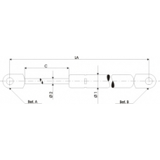 128601 QH Benelux Газовая пружина, капот