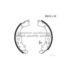 1050-1702 ASHUKI Комплект тормозных колодок