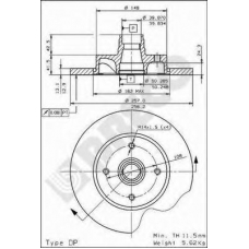 BS 7219 BRECO Тормозной диск