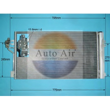 16-8916 AUTO AIR GLOUCESTER Конденсатор, кондиционер