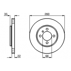 0 986 478 036 BOSCH Тормозной диск