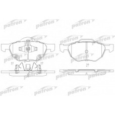 PBP1704 PATRON Комплект тормозных колодок, дисковый тормоз