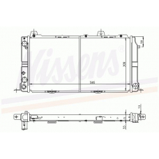 60345 NISSENS Радиатор, охлаждение двигателя