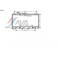 SU2069 AVA Радиатор, охлаждение двигателя