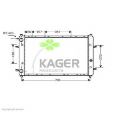 31-1199 KAGER Радиатор, охлаждение двигателя