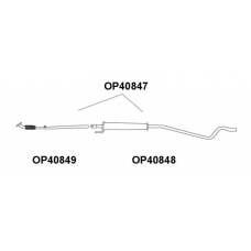 OP40849 VENEPORTE Труба выхлопного газа