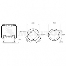 MLF8034 MERITOR Кожух пневматической рессоры