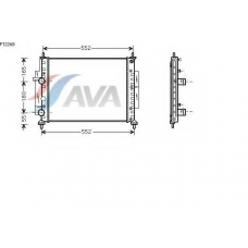 FT2268 AVA Радиатор, охлаждение двигателя