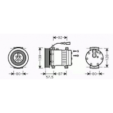 8412551 KUHLER SCHNEIDER Компрессор, кондиционер