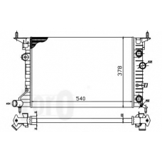 037-017-0043 LORO Радиатор, охлаждение двигателя
