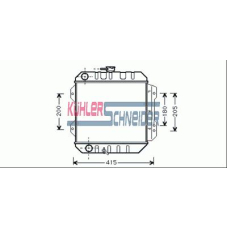 3200101 KUHLER SCHNEIDER Радиатор, охлаждение двигател