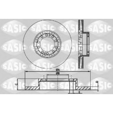 T611002 SASIC Тормозной диск