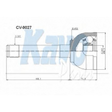 CV-9027 KAVO PARTS Шарнирный комплект, приводной вал