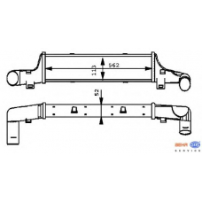 8ML 376 723-151 HELLA Интеркулер