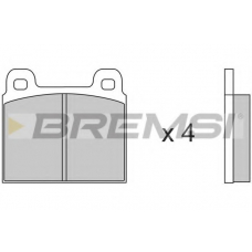 BP2011 BREMSI Комплект тормозных колодок, дисковый тормоз