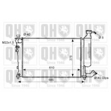 QER1962 QUINTON HAZELL Радиатор, охлаждение двигателя