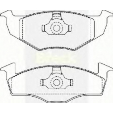 21866 10 702 00 BRECK Комплект тормозных колодок, дисковый тормоз