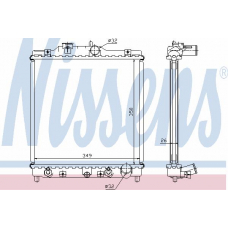 63340 NISSENS Радиатор, охлаждение двигателя