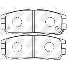 PN4299 NiBK Комплект тормозных колодок, дисковый тормоз