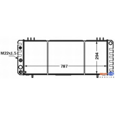 8MK 376 774-271 HELLA Радиатор, охлаждение двигателя