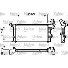 732303 VALEO Радиатор, охлаждение двигателя