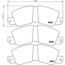 8DB 355 007-151 HELLA Комплект тормозных колодок, дисковый тормоз