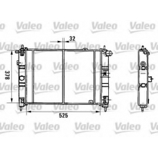 971601 VALEO Радиатор, охлаждение двигателя