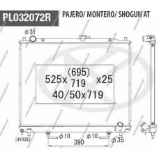 M156I35A NPS Радиатор, охлаждение двигателя