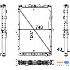 8MK 376 733-711 HELLA Радиатор, охлаждение двигателя