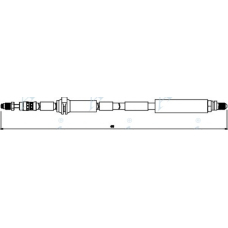 HOS3851 APEC Тормозной шланг