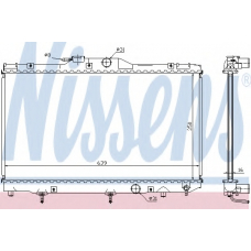 646281 NISSENS Радиатор, охлаждение двигателя