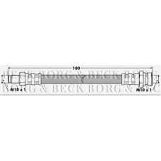 BBH7453 BORG & BECK Тормозной шланг