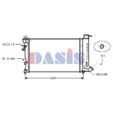 060720N AKS DASIS Радиатор, охлаждение двигателя