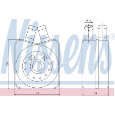 90606 NISSENS Масляный радиатор, двигательное масло