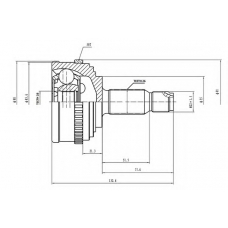 AW1510034A AYWIPARTS Шарнирный комплект, приводной вал