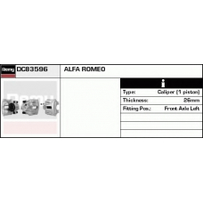 DC83596 DELCO REMY Тормозной суппорт