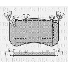 BBP2467 BORG & BECK Комплект тормозных колодок, дисковый тормоз