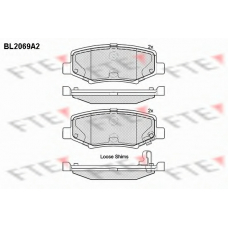 BL2069A2 FTE Комплект тормозных колодок, дисковый тормоз