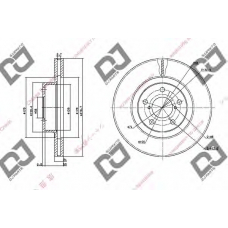 BD1070 DJ PARTS Тормозной диск