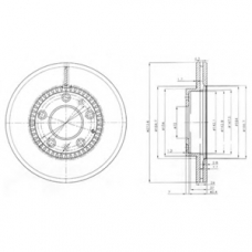 BG3724 DELPHI Тормозной диск