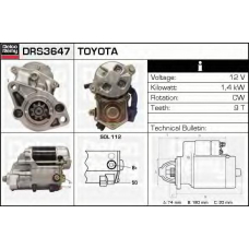 DRS3647 DELCO REMY Стартер